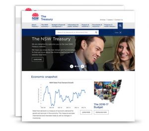 NSW Treasury website screenshot Thumbnail